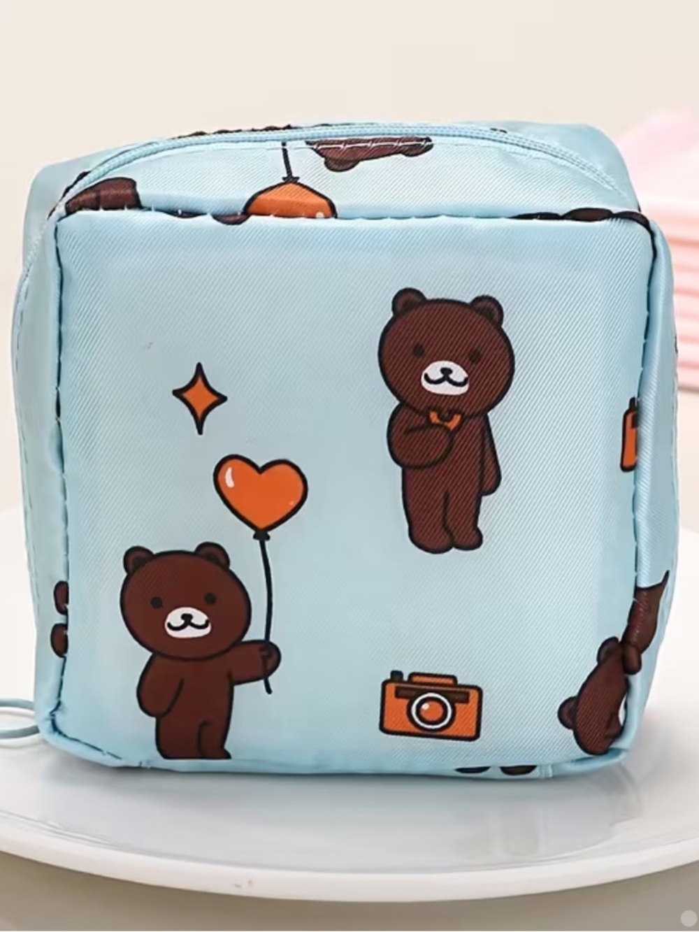 Teddy Bear travel pad or cosmetic Pouch new
